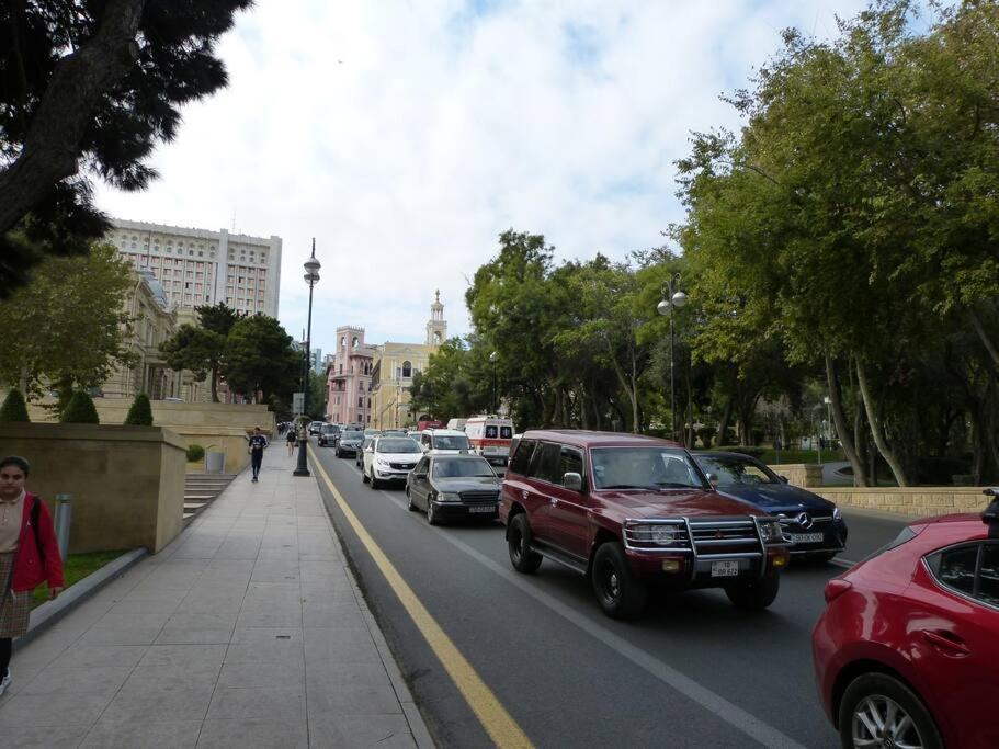 Live-Inn Stunning Apartment On Azneft Sq With President Palace & Old City Views バクー エクステリア 写真